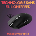 Miniatyrbillede 2 af 5: Gaming mus - Trådløs - Logitech G - G305 Lightspeed - Sort sort