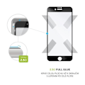 Miniatyrbillede 2 af 2: FAST Hærdet glasbeskytter til Apple iPhone 7-8-SE (2020), fuldskærms-klæbende, sort