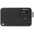 Miniatyrbillede 2 af 4: Bærbar radio - EKG - RD 110 DAB - DAB+/FM - LCD display - Integreret alarm Svart
