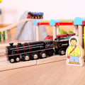 Miniatyrbillede 2 af 2: Big Jigs BIBJT454 - KVM SWITCH - bigjigs 5 Lokomotiv, Farve Sort ()