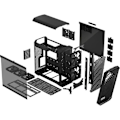 Miniatyrbillede 6 af 6: PC taske - FRACTAL DESIGN - Torrent Black TG Light Tint - SSI-CEB - Optimeret luftstrøm 5 blæsere (FD-C-TOR1A-01)