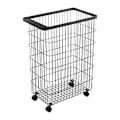 Miniatyrbillede 1 af 4: Metal vasketøjskurv høj - H56.5 cm - 46 cm X 28 cm X 56.5 cm - Calicosy - Sort