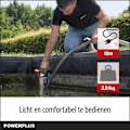 Miniatyrbillede 5 af 6: Powerplus Elektrisk Vandpumpe POWEW67912 - 400 W Submersibel Vandpumpe, Maksimal 35°C, 7500 l/h, Havemaskiner grå