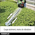 Miniatyrbillede 2 af 6: Powerplus Dual Power Hækkeklipper Batteri POWDPG7536 - 40 V, uden Batteri eller Oplader, Klinge på 670 mm, Afstand på 22 mm orange