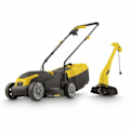 Pikkukuva 1 / 6: Ruohonleikkuri ja Sähkösakset - POWERPLUS - POWXG62205T - Ruohonleikkuri 1300 W & 32 mm Ø - Sähkösakset 250 W & 220 mm Ø sort