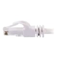 Miniatyrbillede 4 af 4: Patch ledning - C2G - CAT 6 - 50 cm - Støbt, Strandet, Uden krog - hvid