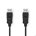Pikkukuva 1 / 4: Nedis DisplayPort-kaapeli DisplayPort (M) DisplayPort (M) DisplayPort 1,2 2 m pyöreä, 4K-tuki musta