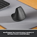 Miniatyrbild 2 av 6: Ergonomisk mus - Trådlös - Logitech - Lyft - Högerhänt - Grafit