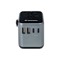 Miniatyrbillede 2 af 4: Universelt rejseadapter - Verbatim - UTA-03 - 30 Watt - PD 3.0 - Quick Charge 3.0 Grå/sort