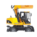 Pikkukuva 4 / 4: CATERPILLAR pyörillä oleva kaivinkone - BRUDER - 2445 - Mittakaava 1:16 - 44 cm - Keltainen ja musta Gul og sort