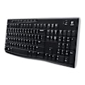 Miniatyrbillede 1 af 5: Logitech K270 Wireless Keyboard - 2,4 GHz - Engelsk - Sort - UK