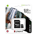 Miniatyrbillede 2 af 6: Kingston Canvas Select Plus Flash-hukommelseskort - 512 GB - A1 / Video Class V30