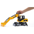 Pikkukuva 1 / 4: CATERPILLAR pyörillä oleva kaivinkone - BRUDER - 2445 - Mittakaava 1:16 - 44 cm - Keltainen ja musta Gul og sort