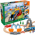 Pikkukuva 2 / 5: BRIO World Circuit Voyageur Smart Tech Sound puinen junarata - 37-osainen laatikkosarja Flerfarvet