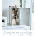 Miniatyrbillede 2 af 4: Brødkasse - Yamazaki - 5680 TOWER - Rustfrit stål - Hvid - 22 x 34,5 x 41 cm hvid