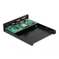 Miniatyrbild 3 av 3: Frampanel - DELOCK - 3,5" USB 3.2 GEN 1 - 1 x USB Type-C™ - 2 x USB Type-A - SD och Micro SD
