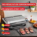 Miniatyrbillede 3 af 4: Tefal OptiGrill+ XL, Intelligent grill, 9 automatiske programmer, Perfekte resultater, Madlavningsindikator, GC728D10 Metall