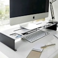 Miniatyrbillede 3 af 4: Computerskærmforhøjer i sort metal