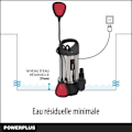 Miniatyrbillede 4 af 6: Powerplus Elektrisk Vandpumpe POWEW67915 - Submersibel Vandpumpe på 900 W, Maksimal 35°C, 13.000 l/h, Haveværktøj grå