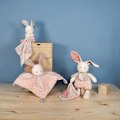 Miniatyrbillede 3 af 3: Doudou kanin i Økologisk Bomuld - DOUDOU ET COMPAGNIE - lyserød næseklud - fra fødslen Lyserød