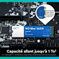 Miniatyrbillede 5 af 6: WESTERN DIGITAL SA510 harddisk - SATA SSD - 500GB intern - M2 format - Blå