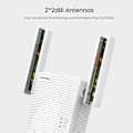 Miniatyrbillede 2 af 4: TENDA 750Mbit/s dual-band WiFi repeater, 120㎡ dækning, nem konfiguration, vægmonteret design, wifi forstærker. A15