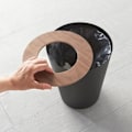 Miniatyrbillede 4 af 6: CALICOSY - Rund affaldsbeholder L23 cm - RIN - Sort-Sort