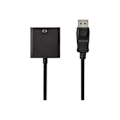 Miniatyrbild 1 av 4: Nedis DisplayPort (M) till DVI-D (F) DisplayPort 1.2 Display Card 20 cm runt, stöder 1080p svart