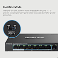 Miniatyrbild 5 av 5: Switch - MERCUSYS - MS108GP - 8 portar - Gigabit Ethernet - Power over Ethernet (PoE)
