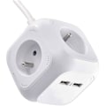Miniatyrbillede 2 af 4: EMOS Splitter cube med forlængerkabel - 4 stk. 2× USB, 1,9m