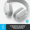 Pikkukuva 6 / 6: Logitech Zone Vibe 100 PC Headset Kevyet langattomat kuulokkeet melua vaimentavalla mikrofonilla - valkoinen