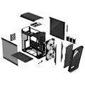 Miniatyrbillede 4 af 6: PC-taske - FRACTAL DESIGN - Torrent Compact RGB Black TG Light Tint - Sort ( FD-C-TOR1C-02 )