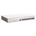 Pikkukuva 2 / 3: Hallittu Gigabit Ethernet -verkkokytkin - D-LINK - DBS-2000-10MP - 10 porttia - Virtalähde Via ce