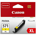 Miniatyrbillede 1 af 3: CANON CLI-571 XL højkapacitets gul blækpatron (CLI571XL)