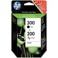 Miniatyrbillede 1 af 6: HP 300 2-pack originale sorte og trefarvede blækpatroner (CN637EE) til DeskJet F4580 og Photosmart C4680/C4795