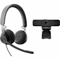 Pikkukuva 1 / 4: Logitech LOGI Bundle Zone -langallinen kuulokemikrofoni + verkkokamera