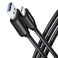 Pikkukuva 1 / 3: Kaapeli - liitäntä Axagon-oheislaitteelle - BUCM3-AM20AB - USB-A - USB-C USB-kaapeli 2 m Musta ()