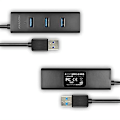Pikkukuva 3 / 4: AXAGON HUE-S2BP USB3.0 4-porttinen latauskeskus virtalähteellä ja pikalataustoiminnolla. Kaapeli 1,2 m