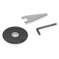 Pikkukuva 4 / 4: Ilmapora POWERPLUS - Ø75mm - 3 levyä mukana - Pakkaus POWAIR0012 grå, sort