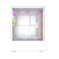 Miniatyrbillede 3 af 4: PC taske - Gembird sidepaneler Fornax 4000 ATX computer taske - ARGB backlight baltas