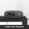 Pikkukuva 3 / 6: Verkkokamera - 720p - Logitech - C270 - Integroitu mikrofoni - Musta