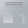 Miniatyrbillede 3 af 4: PoE-injektor - TENDA - PoE30G-AT - 2 Gigabit Ethernet-porte - 30W strømforsyning - Netværk