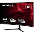 Miniatyrbillede 2 af 6: Gamer Curved PC Skærm - VIEWSONIC VX3218 - PC - MHD - 32" FHD - VA Panel - 1 ms - 180Hz - DisplayPort - AMD FreeSync