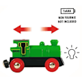 Miniatyrbillede 4 af 5: BRIO grønt tovejs batterilokomotiv - Trætogkredsløb - Ravensburger - Fra 3 år Grøn