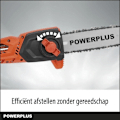 Miniatyrbillede 3 af 6: Powerplus Dual Power Teleskopisk Batteridrevet Kædesav POWDPG75385 - uden Batteri/oplader, 250 mm Guide, Automatisk Kædesmøring orange
