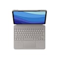 Miniatyrbillede 1 af 3: Aftageligt tastaturetui - LOGITECH - Combo Touch - Til iPad Pro 12,9 tommer (5. og 6. generation) - Sandfarve