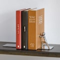 Miniatyrbillede 3 af 4: Serre-livres 'Mister Strong' krom zink sort
