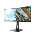 Miniatyrbillede 4 af 6: AOC CU34P2A 86 cm (34 tommer) buet skærm (HDMI, DisplayPort, USB-hub, 3440 x 1440 px, 100 Hz, FreeSync) sort