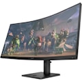 Miniatyrbillede 2 af 3: 34' (86,4 cm) skærm - WQHD 3440 x 1440, buet VA-panel - 1500R, 165 Hz - Responstid 1 ms, 2 HDMI - 1 DisplayPort