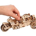 Miniatyrbillede 4 af 6: Tre-hjulers UGR-S - Ugears - 3D puslespil i træ Beige